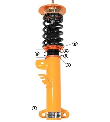 Maxpeedingrods cheap adjustable coilovers kit for honda civic