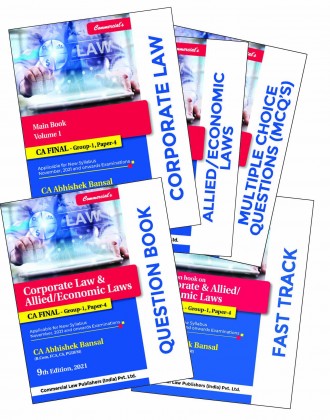 Buy corporate law & allied/economics laws with question bank and