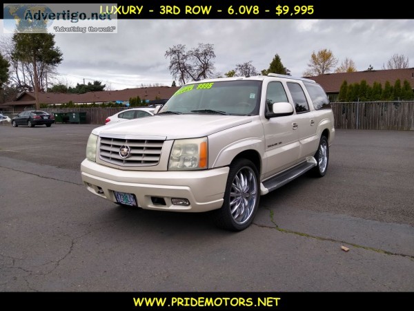 2004 CADILLAC ESCALADE ESV  3RD ROW  LUXURY