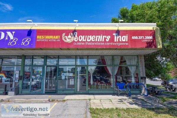 2300 sqft commercial space on main street in Valleyfield