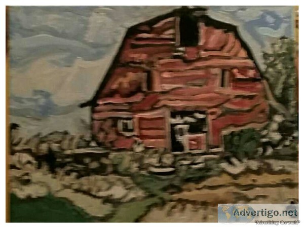 Mississippi Old Barn Scene 40 &ndash 11&Prime x 14&Prime Canvas 