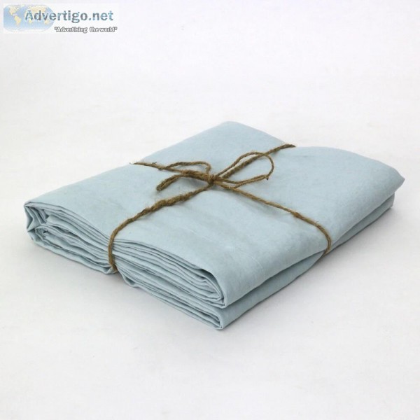 Linen Flat Sheet For King and Queen Size Bed At Linenshed Austra