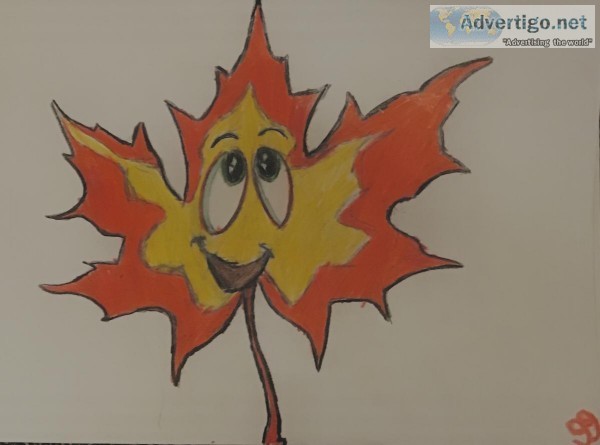 Autumn Fall Leave Decor 22 GG &ndash 9&rdquo x 12&rdquo Colored 