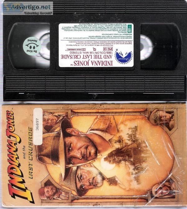 VHS Movies - Indi Jones (Original f 1984 - 1989)