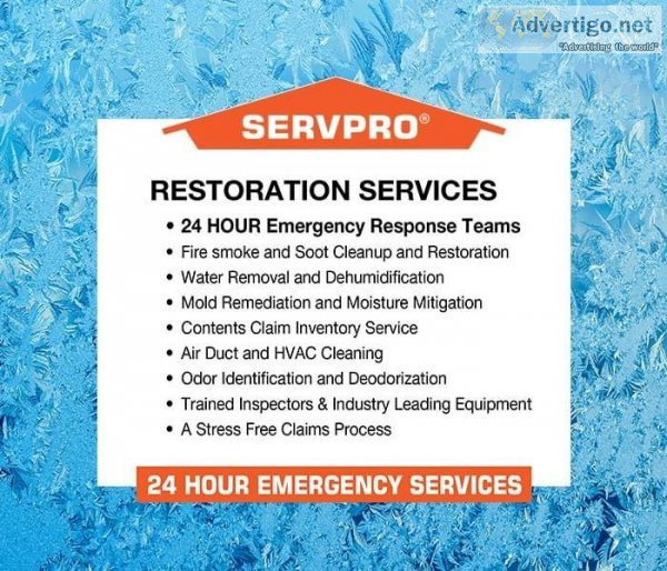 SERVPRO® Winter Storm Damage - Cleanup and Restoration&trade