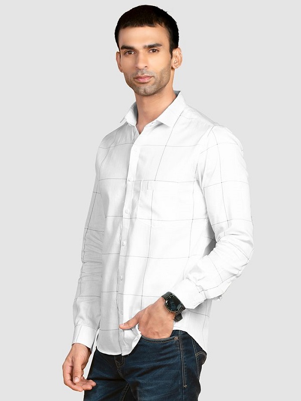 Order latest white shirts for men online at beyoung