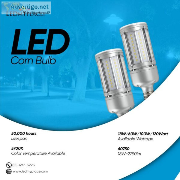 LED Corn bulbs produce a lot of brighter and more intense light