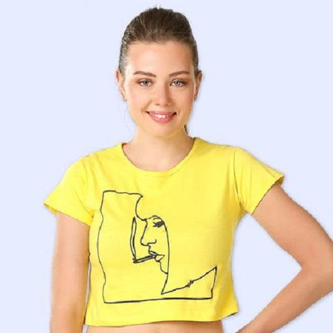 Order latest range of yellow women crop tops at beyoung