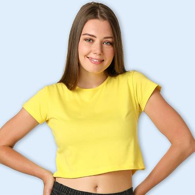 Order latest range of yellow women crop tops at beyoung