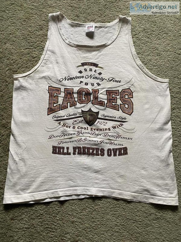 EAGLES MUSCLE SHIRT. HELL FREEZES OVER WORLD TOUR