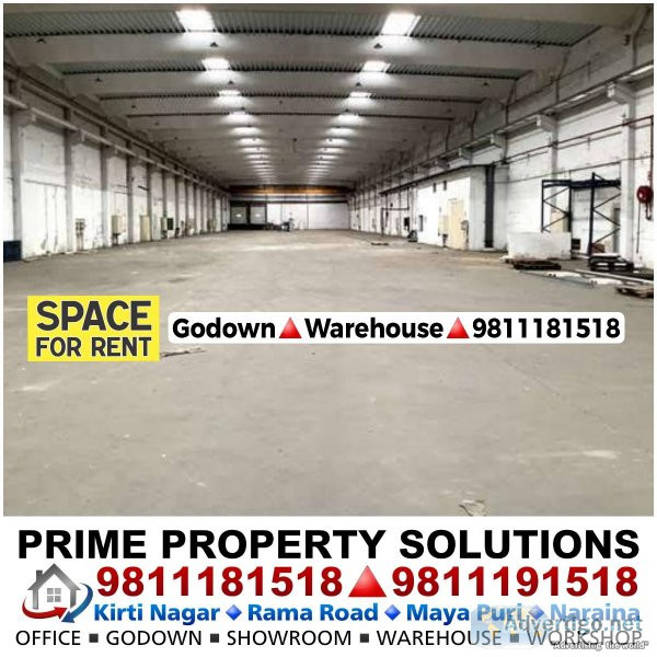 Godown Warehouse Available For Rent Ideal for Storage Logistics 