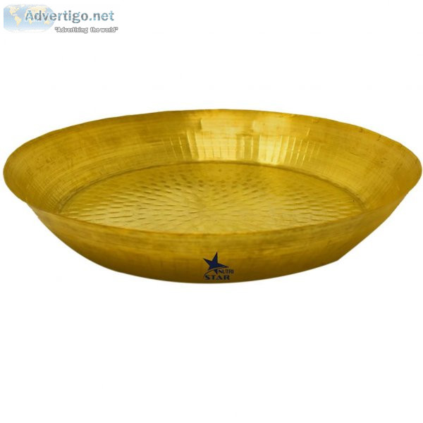 Brass thala | brass parat | brass plate | brass pooja items ? nu