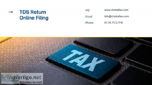 TDS Return Online Filing services in Ahmedabad