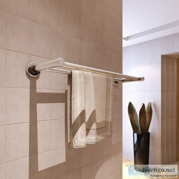 Stainless Steel Towel Rack 2 Tubes