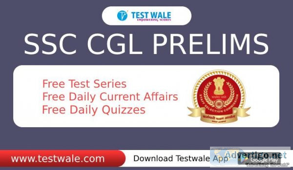 Gear up yourself for appearing in ssc cgl prelims examination