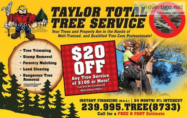 Tree Clearning and Removal and Land Clearing - FREE ESTIMATE