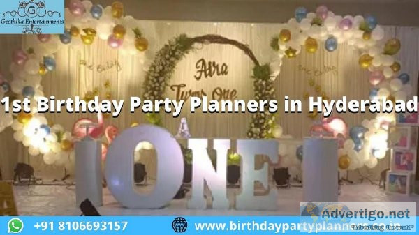 1st Birthday Party Planners in Hyderabad