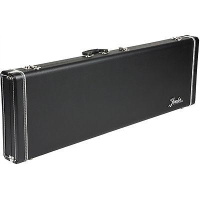 Fender Stratocaster Case - Black W Big Amp Logo and Blue Poodle 