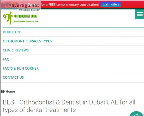 Orthodontist & dentist in dubai uae most affordable dental clini