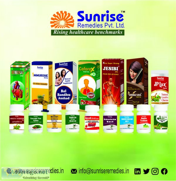 Ayurvedic and herbal product manufacturing in india ? sunrise re