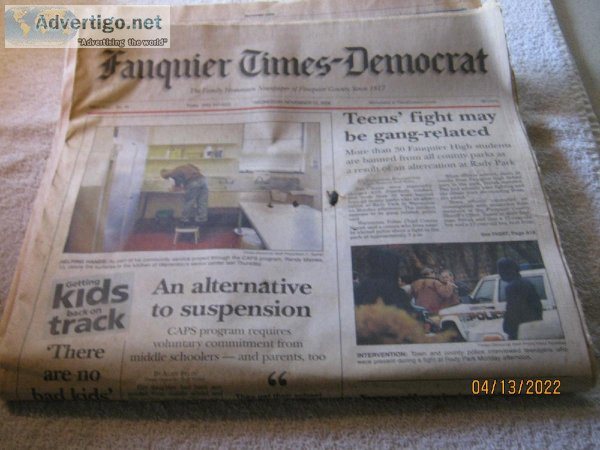 Fauquier Times-Democrat &ndash Wednesday November 15 2006...