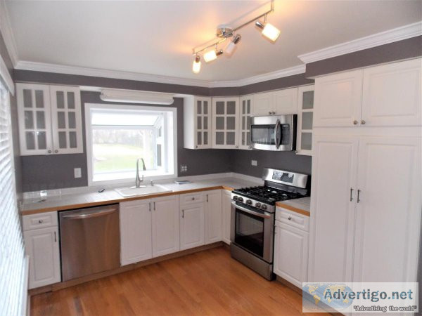 White Kitchen Cabinets With Stainless Steel Appliances