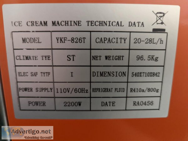 Ice cream machine
