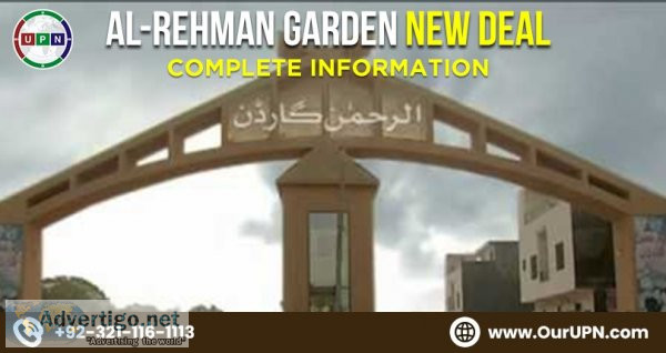 Al-rehman garden new deal