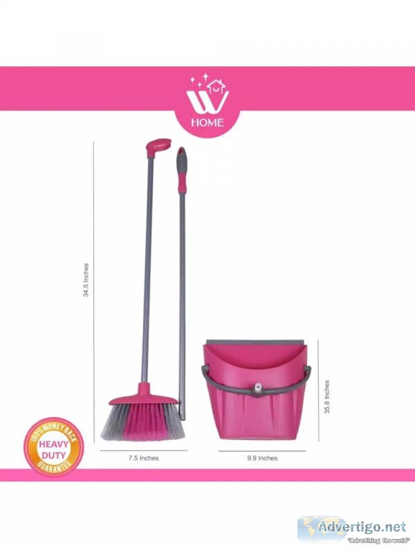 Wbm home broom brush set