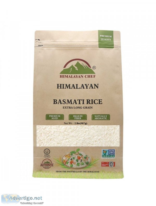 Basmati rice extra long grain - 2 lbs himalayan chef