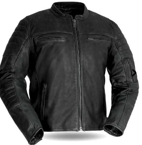 Best Men s Biker Leather Jacket  First Mfg &ndash Zooloo Leather