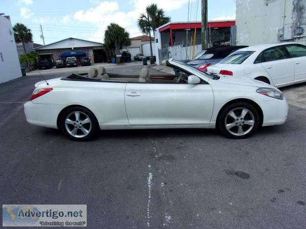 TOYTO CAMRY SOLARA SLE CONVT. WHITETAN LEATHER 3.3 LITER V-6 MOT