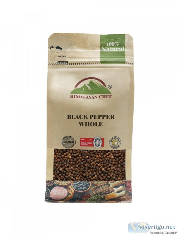 Whole black pepper