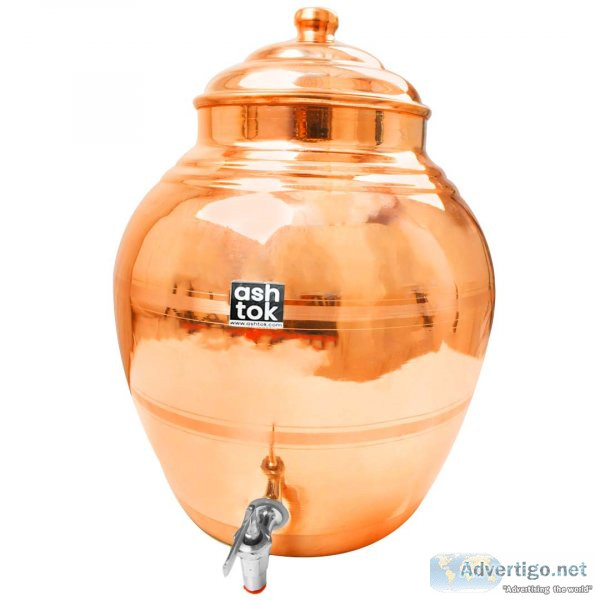 Buy copper matka in india, copper water tank online, copper wate