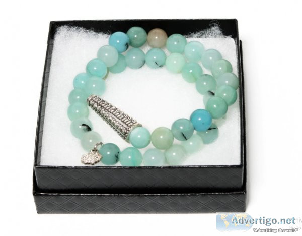 Best Amazonite Bracelet Set For Women - Scarves and Fedoras