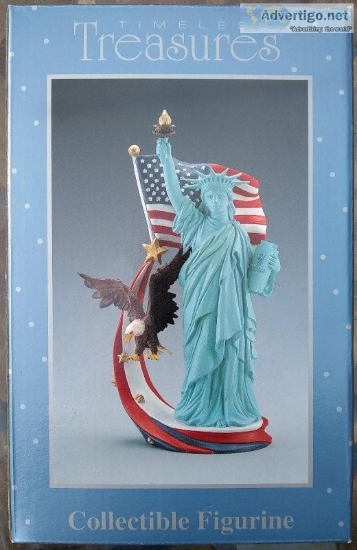 Timeless Treasures Lady Liberty and Flying Eagle Figurine