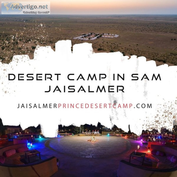 Desert camp in jaisalmer desert