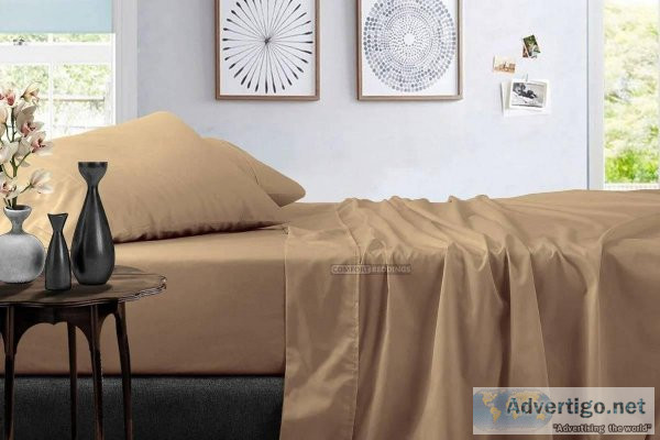 Buy Taupe Sheets from Comfort Beddings