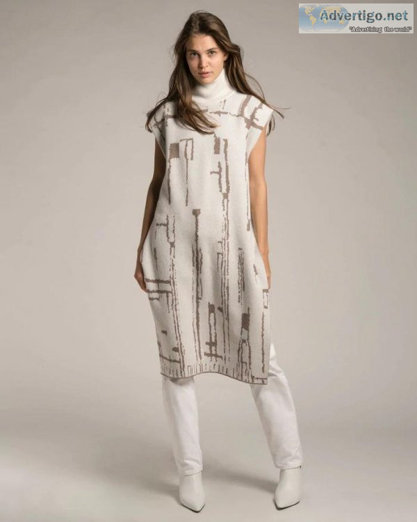 Tiflis - Long Vest In Wool Kaftans For Women &ndash Zalivako