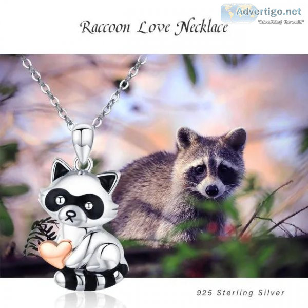 Raccoon necklace