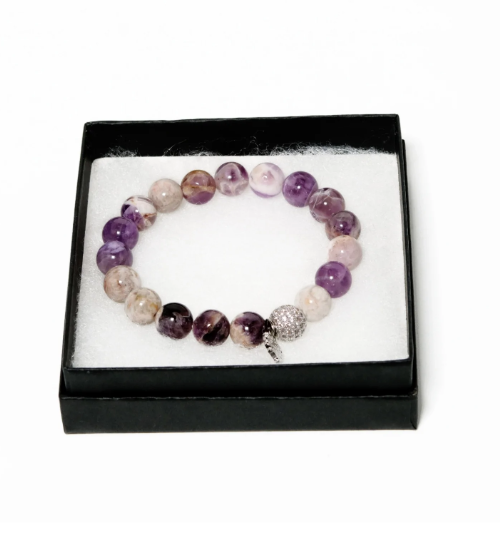 15% Off On Amethyst Bracelet For Women - Scarves and Fedoras