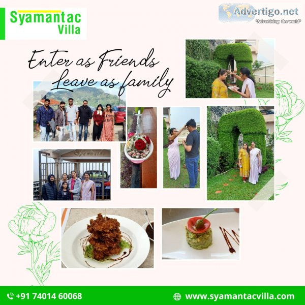 Mountain, waterfall view rooms in kodaikanal | syamantac villa