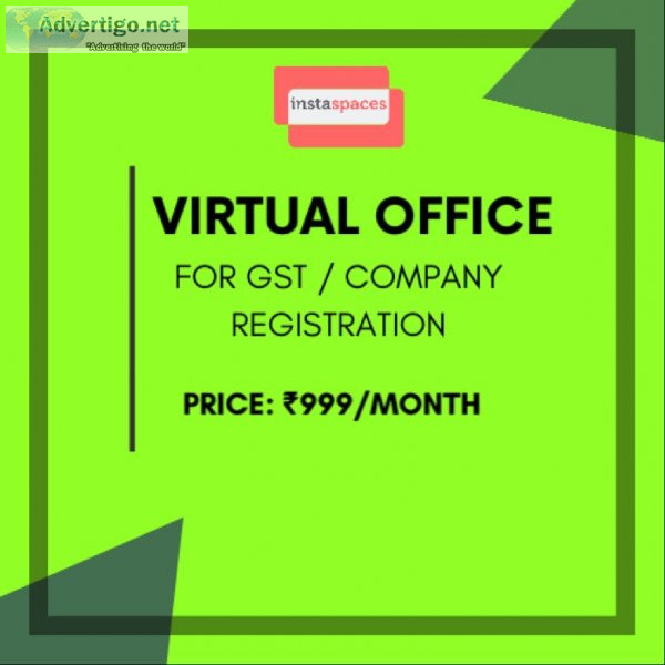 Book virtual office for gst registration in delhi