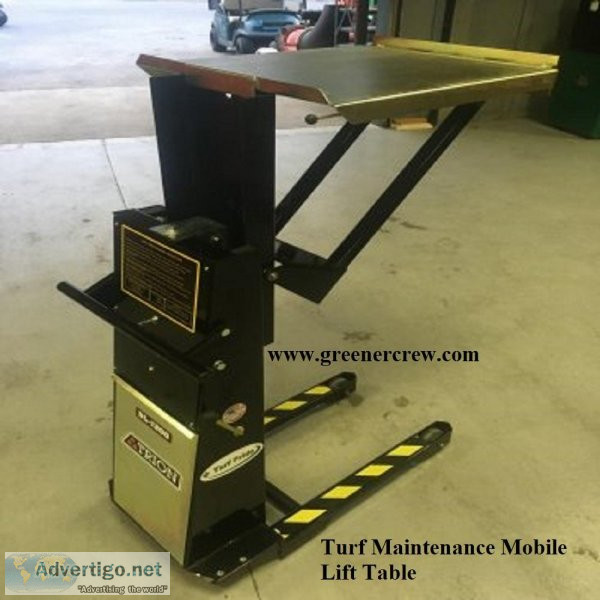 Mobile Lift Table Turf Maintenance