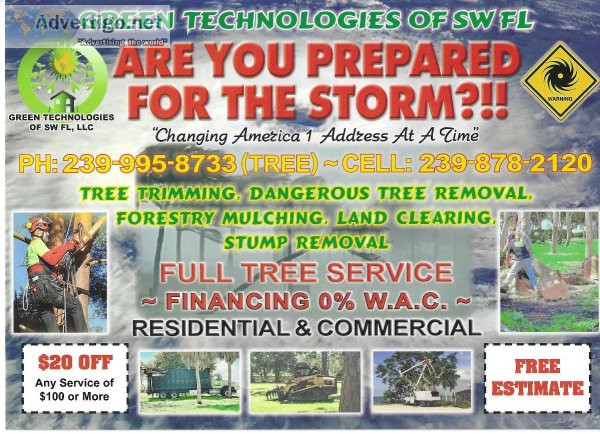Free estimates tree service grapple loads dumpster service