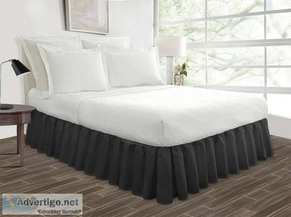 Dark Grey Bed Skirt Buy with Special Discount