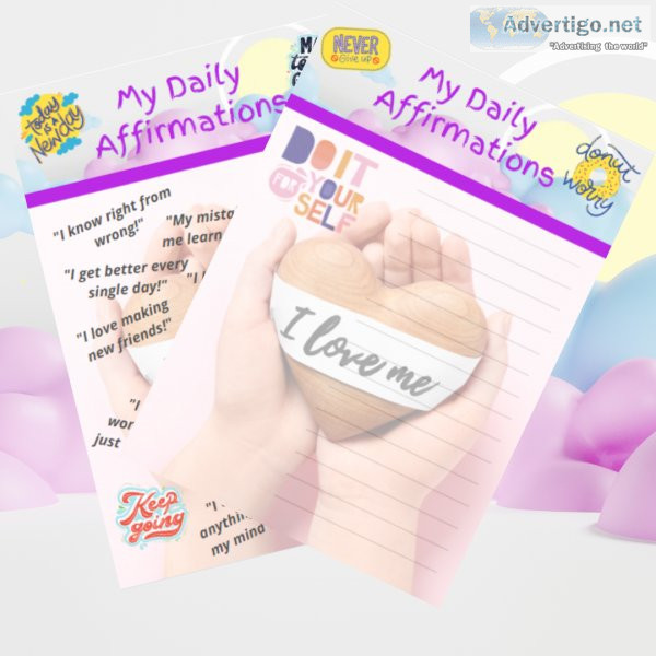 KIDS AFFIRMATIONS - Instant Download - We Get You Started Then A