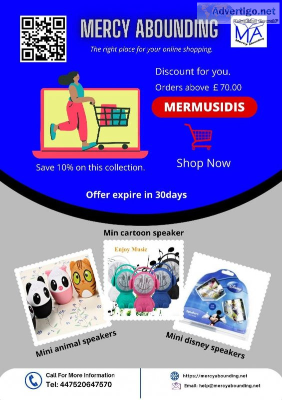 Discount for Mini bluetooth speakers