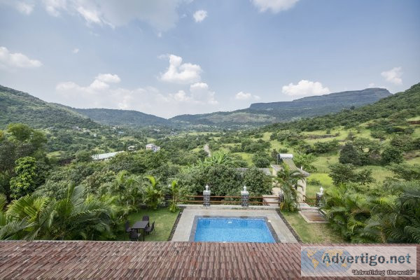 Luxury valley view villa with private pool in lonavala