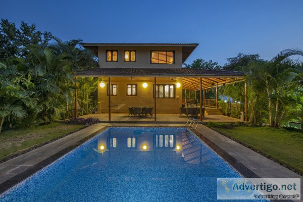 Luxury valley view villa with private pool in lonavala